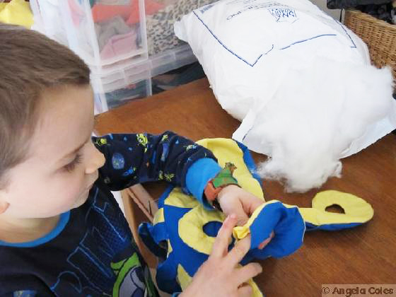 octopus stuffing toy photo