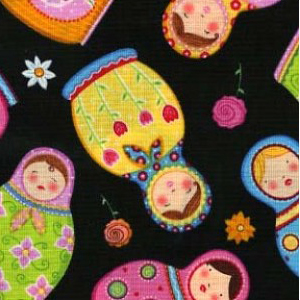 Fabric Jungle Russian Doll Fabric