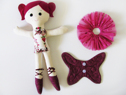 Fairy Ballerina Cloth Doll Pattern clothes