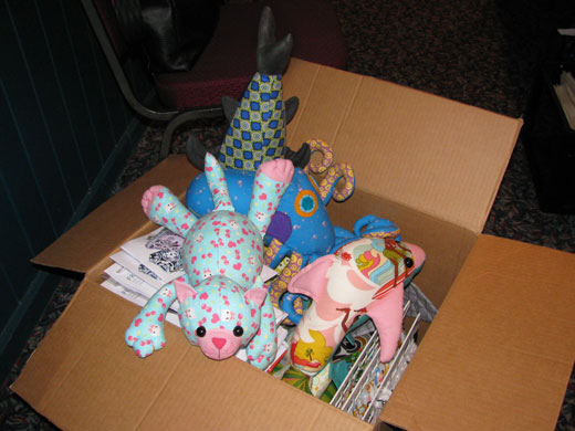 Box of Funky Friends Factory toys