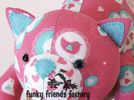 Kitty Cat Softie toy sewing pattern
