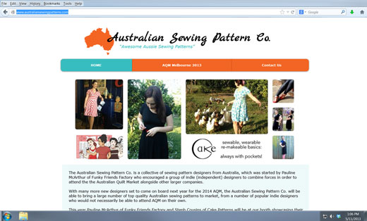 Australian Sewing Patterns website