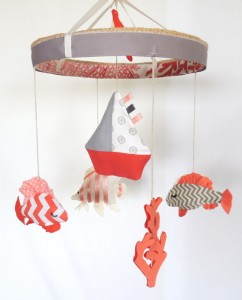 Baby Mobile-Nursery Mobile-Crib Mobile-Fish