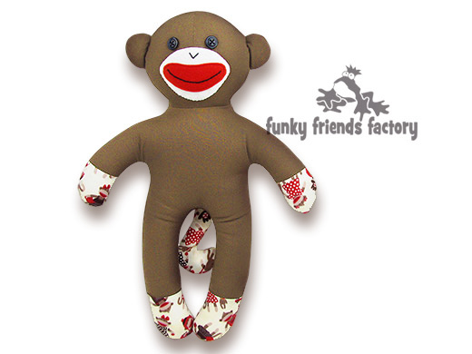 NO SOCK sock monkey sewing pattern 1