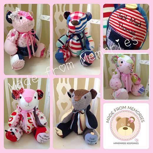 Made from Memories baby clothes keepsakes