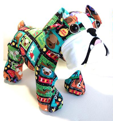 Bulldog toy pattern - Korinas Kreations