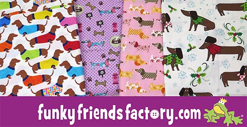 dachshund fabric