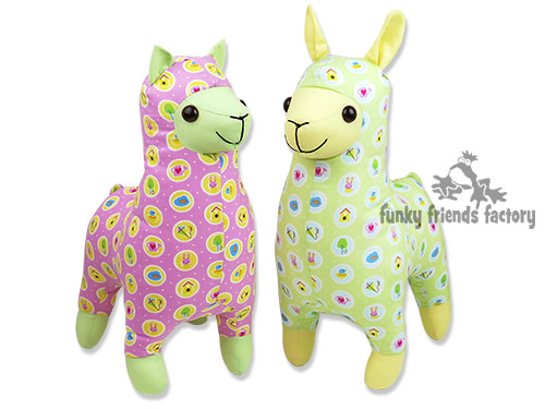 Riley Blake fabric alpaca llama toy pattern