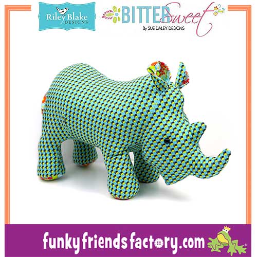 Bittersweet-Fabric-SueDaley-Riley Blake-rhino-pattern