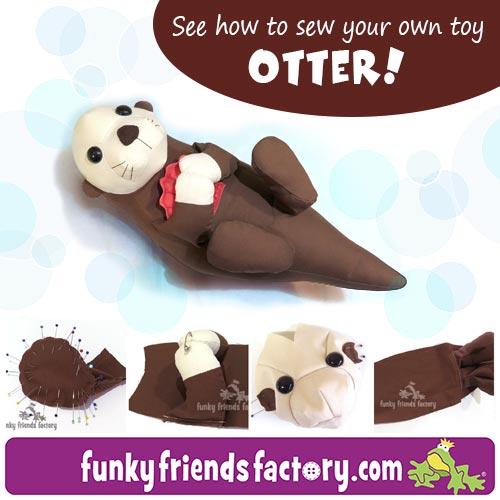 Otter toy pattern TUTORIAL