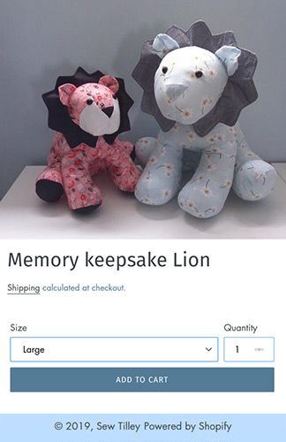 Memory Keepsake Lion