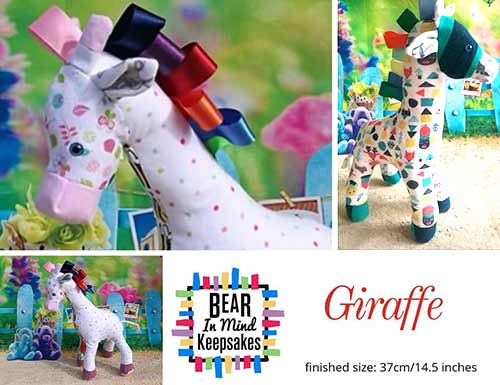 Giraffe animal keepsake - Bear in Mind Keepsakes