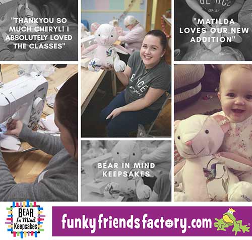 Keepsake Bear Workshop - Bear in Mind Keepsakes and Funky Friends Factory