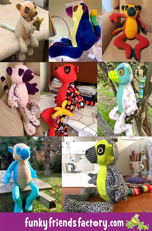 Lemur sewing pattern customer feedback collage