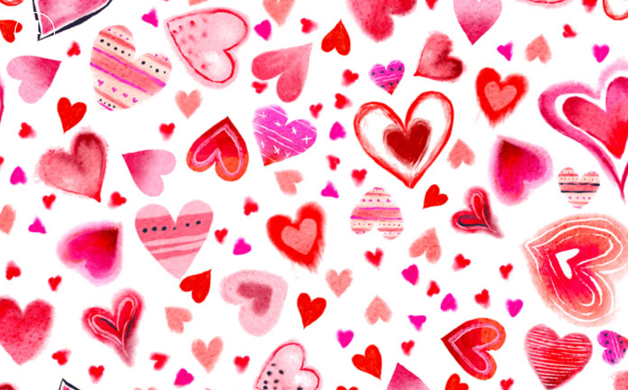 Shannon fabrics Valentine projects heart fabric