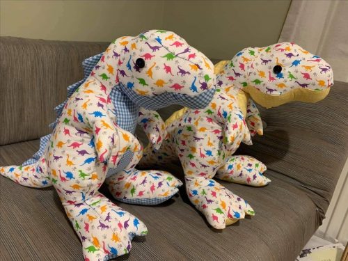 T Rex sewn by Diane outtrim