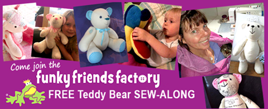 FREE Teddy Bear Pattern SEW-ALONG