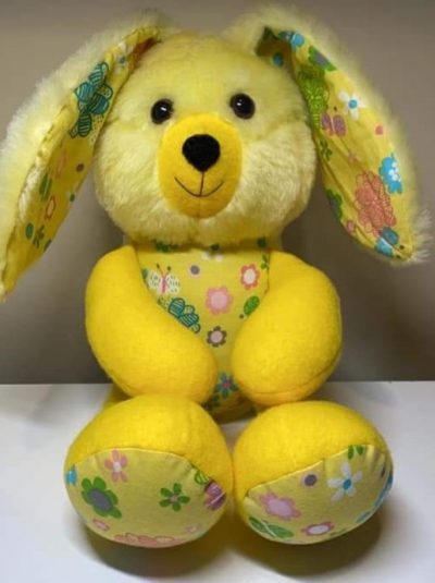 Easter bunny buddy pattern sewn by Paula b