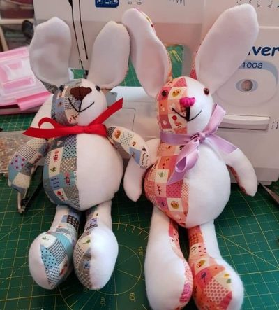 Baby bunny pattern sewn by Nina T.