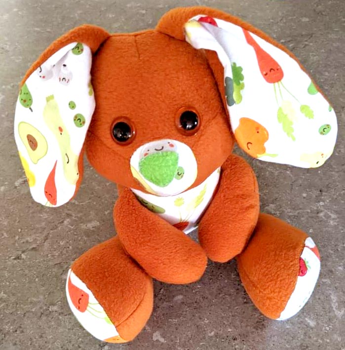 Easter Bunny sewing pattern sewn by Debra Fforde