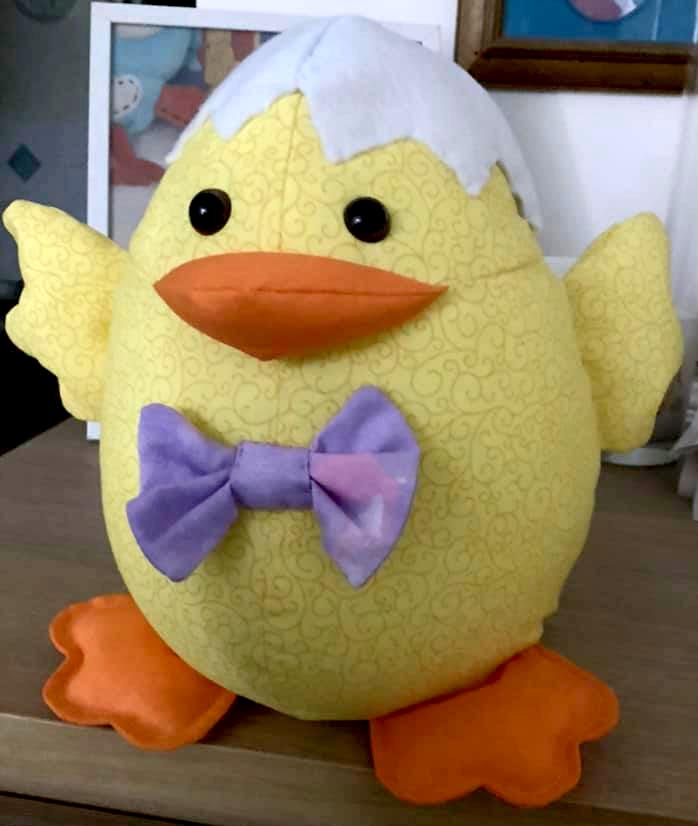 Easter Chick sewn by Megan Lowndes