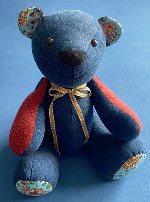 memory bear pattern sewn by KarenCronje