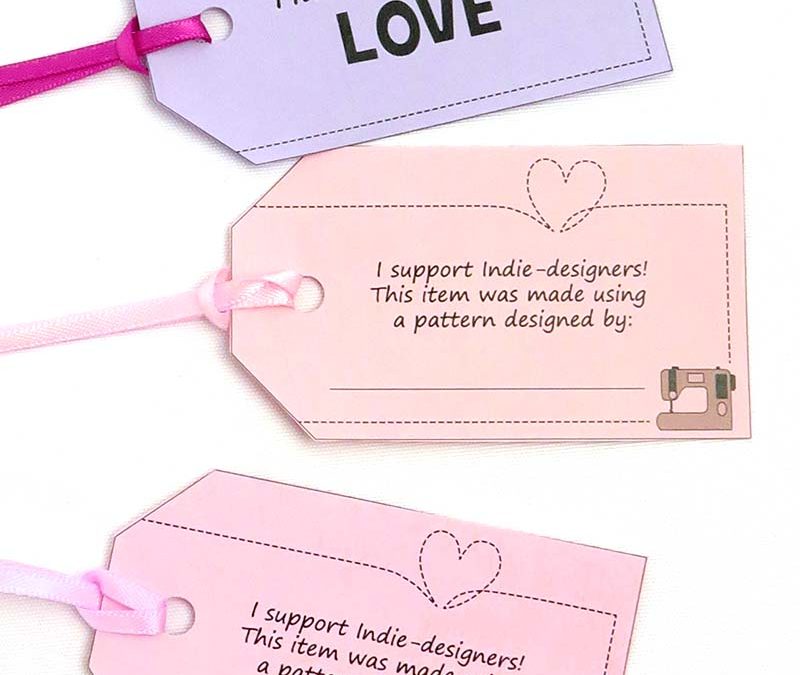 EASY Printable Tags for Handmade Toys (free copyright credit labels!)