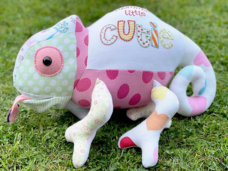 Chameleon Pattern sewn by Emma Jane Woodley