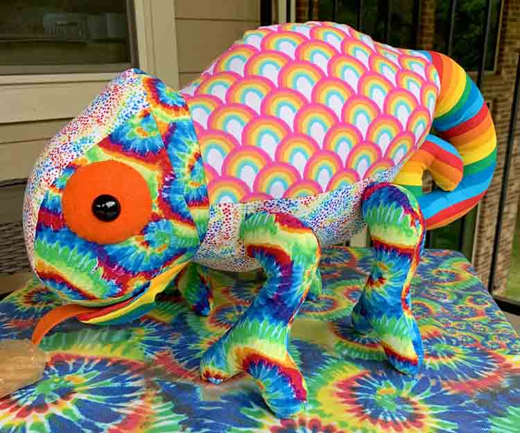 Chameleon Pattern sewn by Pat Ares