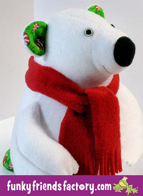 Preston Polar Bear Pattern sewn in fleece