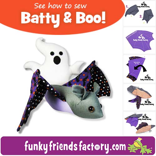 Halloween sewing - Bat Pattern Photo Tutorial