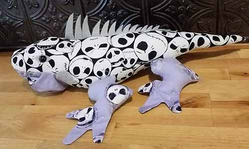 Iguana Pattern sewn for Halloween by DawnRimby