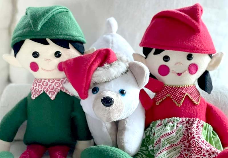 Elves-honey-Santa-hat-sewn-by-JanHardisty