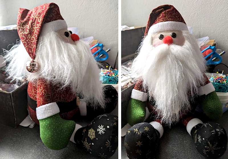 Santa Pattern sewn by ja. Janners Robertson 1