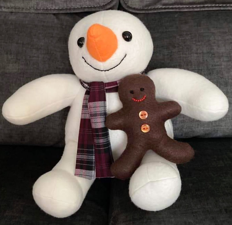 Snowman Pattern sewn by chris-fowler