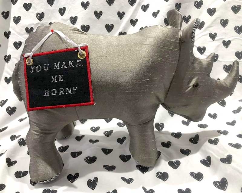 Rhino Pattern by Pauline McArthur sewn by Fabulous Fabric things