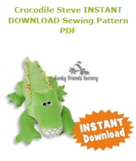 Crocodile Sewing Pattern
