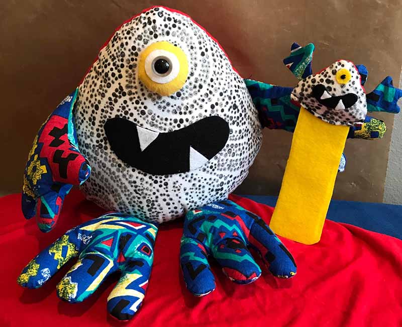 Mix & Match Monsters sewn by Jonell Hart