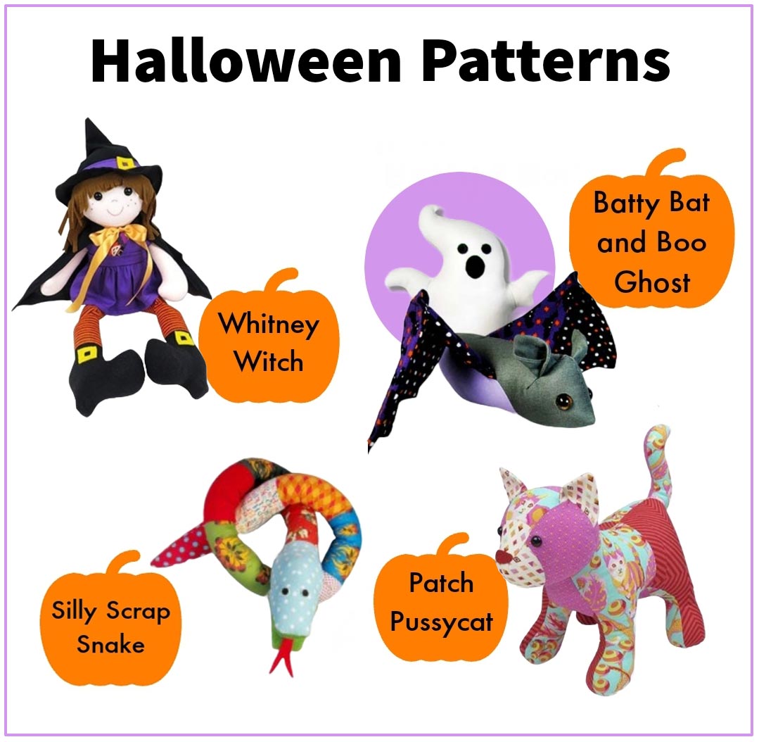 Meet the Halloween sewing patterns! Plus feedback photos 2023 Funky Friends Factory