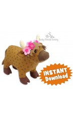Harmony the HIGHLAND COW Sewing Pattern PDF