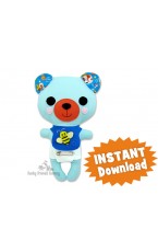 Kawaii Teddy Bear Sewing Pattern