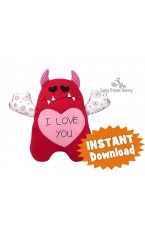 Valentine's Love Monsters Sewing Pattern
