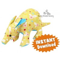 Artie Aardvark INSTANT DOWNLOAD Sewing Pattern PDF 