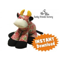 Cow (oops!) Patty the Cow INSTANT DOWNLOAD Sewing Pattern PDF