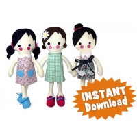 Daisy DRESS-UP Doll INSTANT DOWNLOAD Sewing Pattern PDF