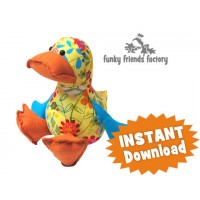Dilby Duckling Soft Toy Sewing Pattern INSTANT DOWNLOAD